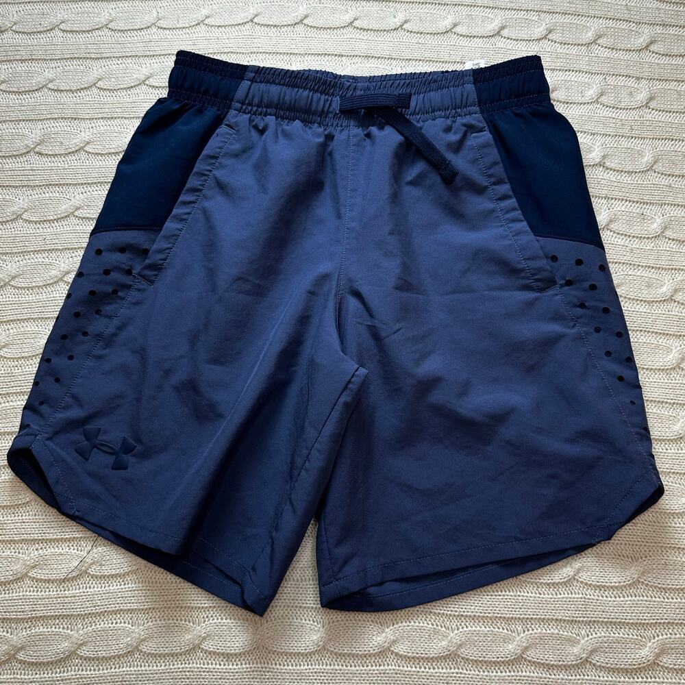 Under Armour Shorts sz Youth Medium Loose Fit Activewear Shorts Blue